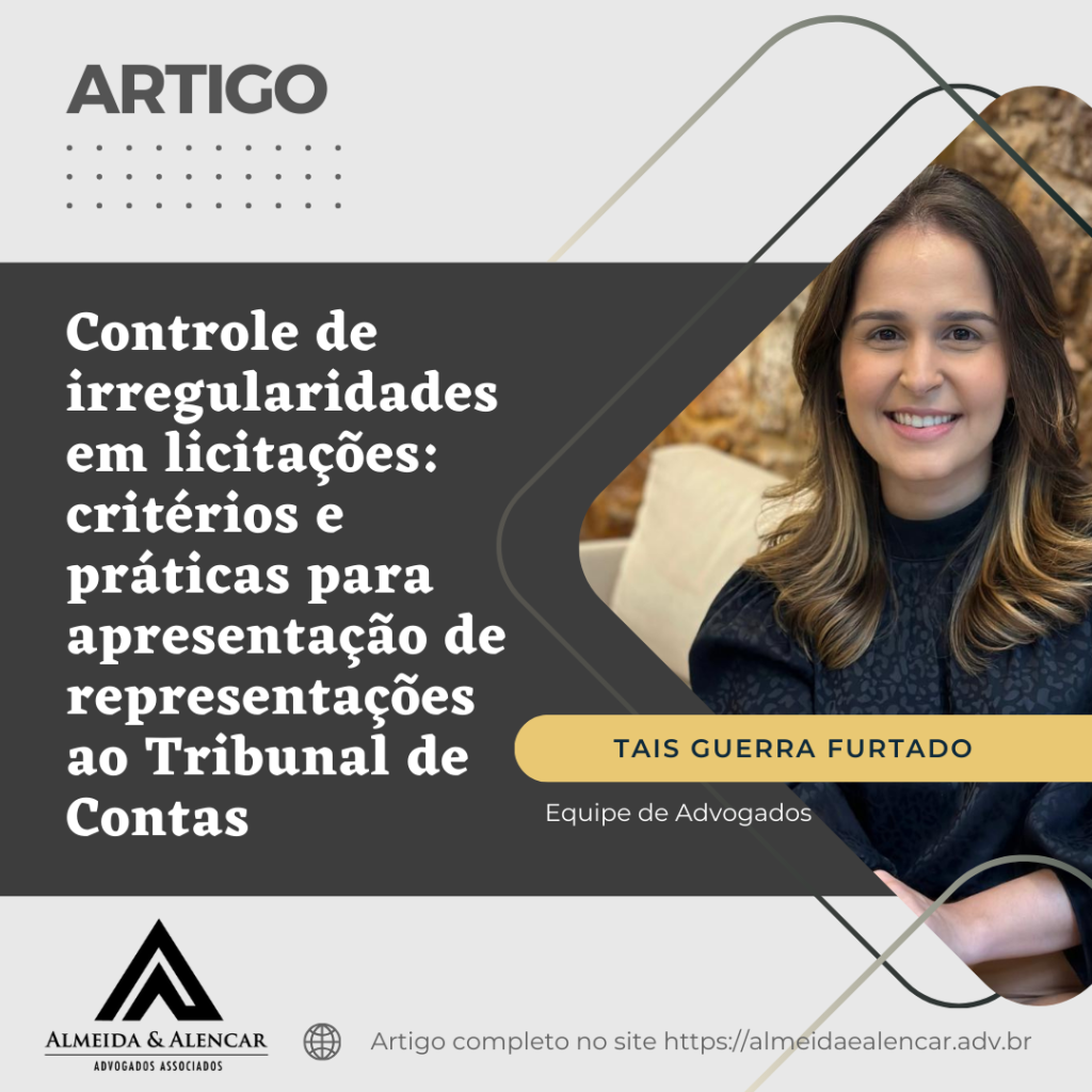 Controle de irregularidades em licitações: critérios e práticas para apresentação de representações ao Tribunal de Contas