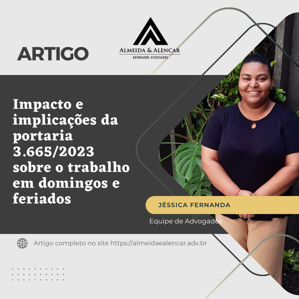 Impacto e implicações da portaria 3.665/2023 sobre o trabalho em domingos e feriados