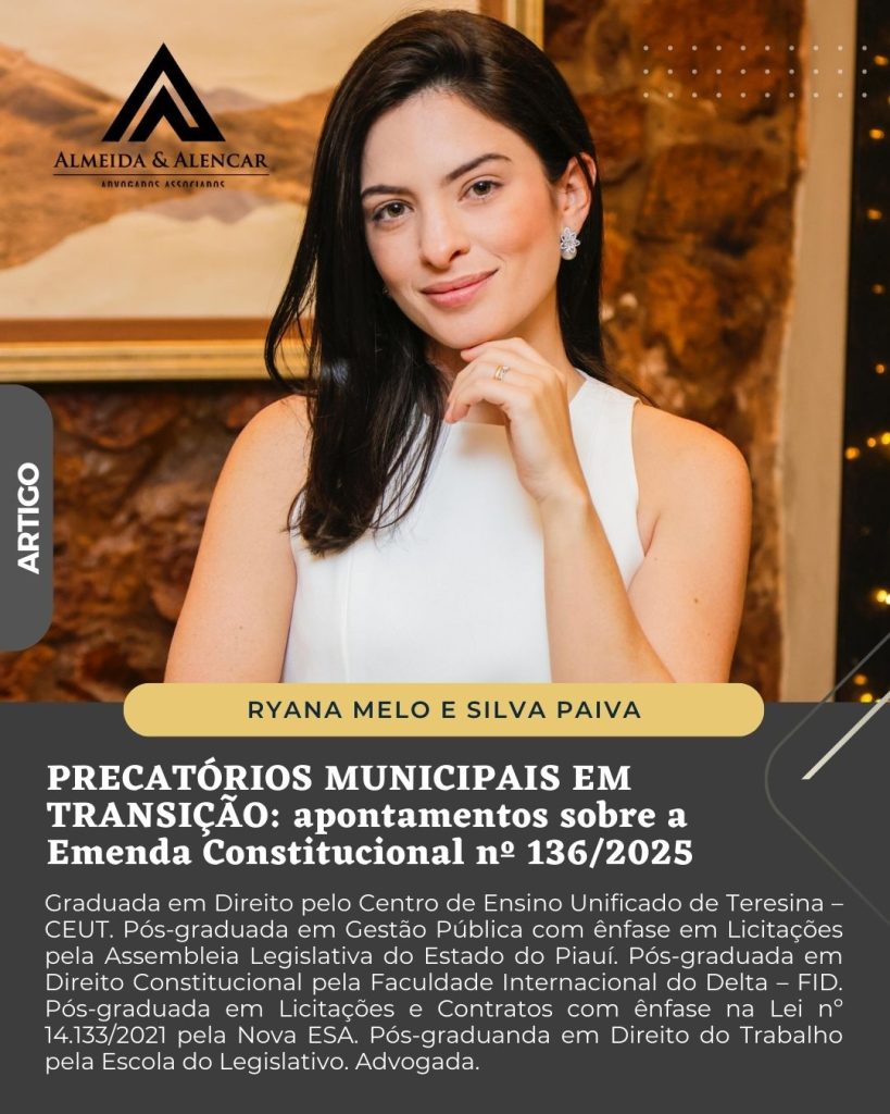 PRECATÓRIOS MUNICIPAIS EM TRANSIÇÃO: apontamentos sobre a Emenda Constitucional nº 136/2025