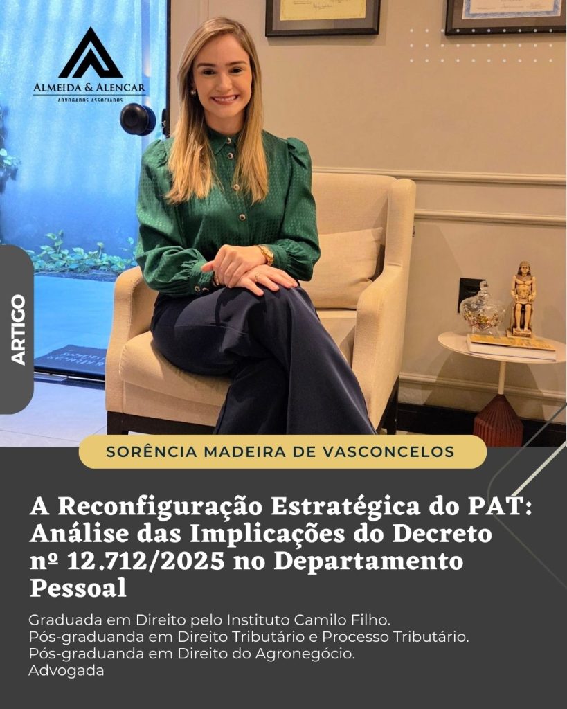A Reconfiguração Estratégica do PAT: Análise das Implicações do Decreto no 12.712/2025 no Departamento Pessoal