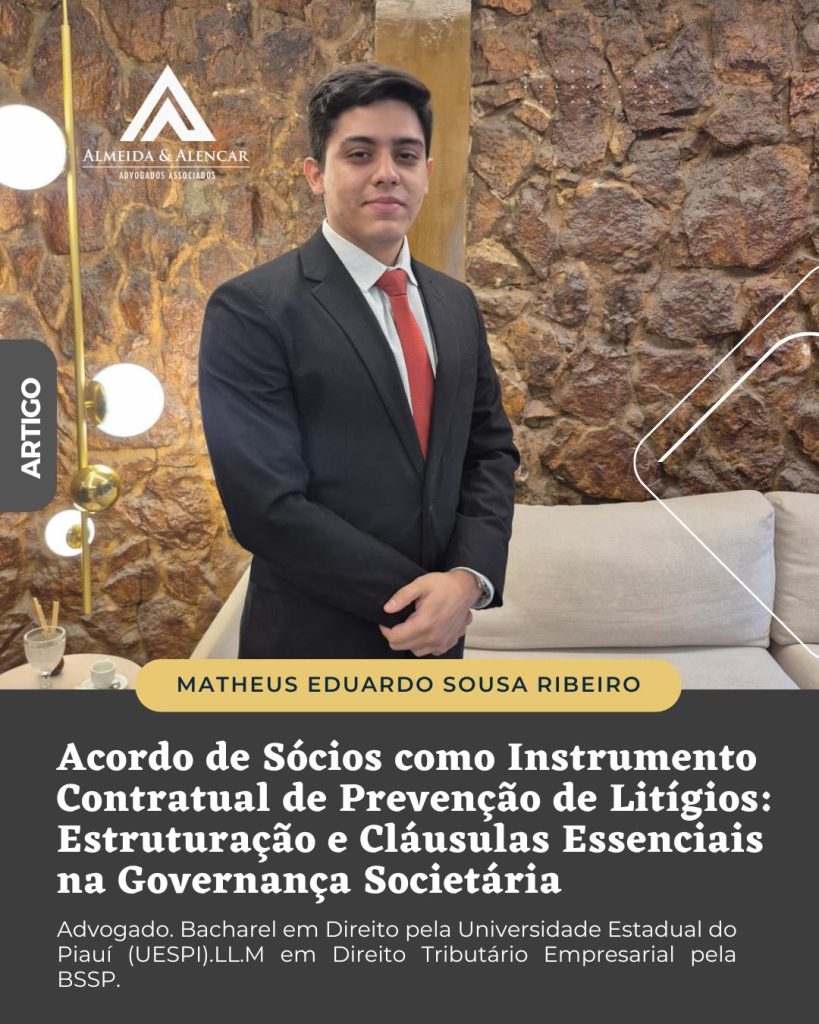 Acordo de Sócios como Instrumento Contratual de Prevenção de Litígios: Estruturação e Cláusulas Essenciais na Governança Societária